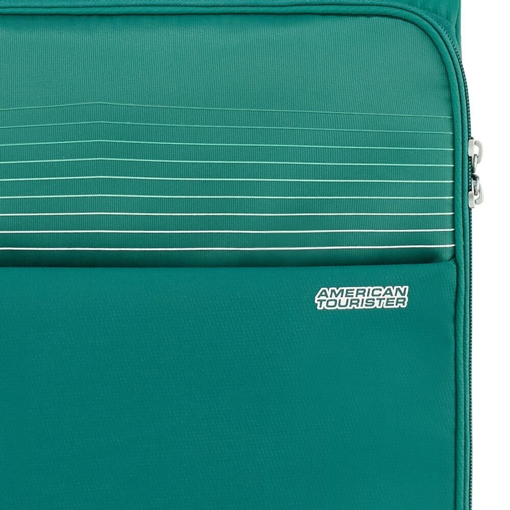 Ultralight suitcase American Tourister Lite Ray textile on 2 wheels 94g*001 Forest Green (small)