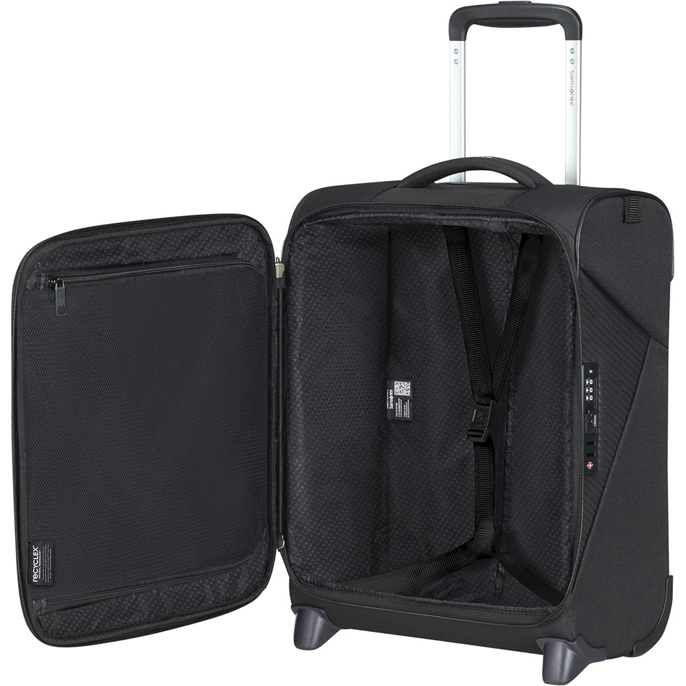 Ultralight suitcase Samsonite Litebeam textile on 2 wheels Underseater KL7*001 Black (extra small)