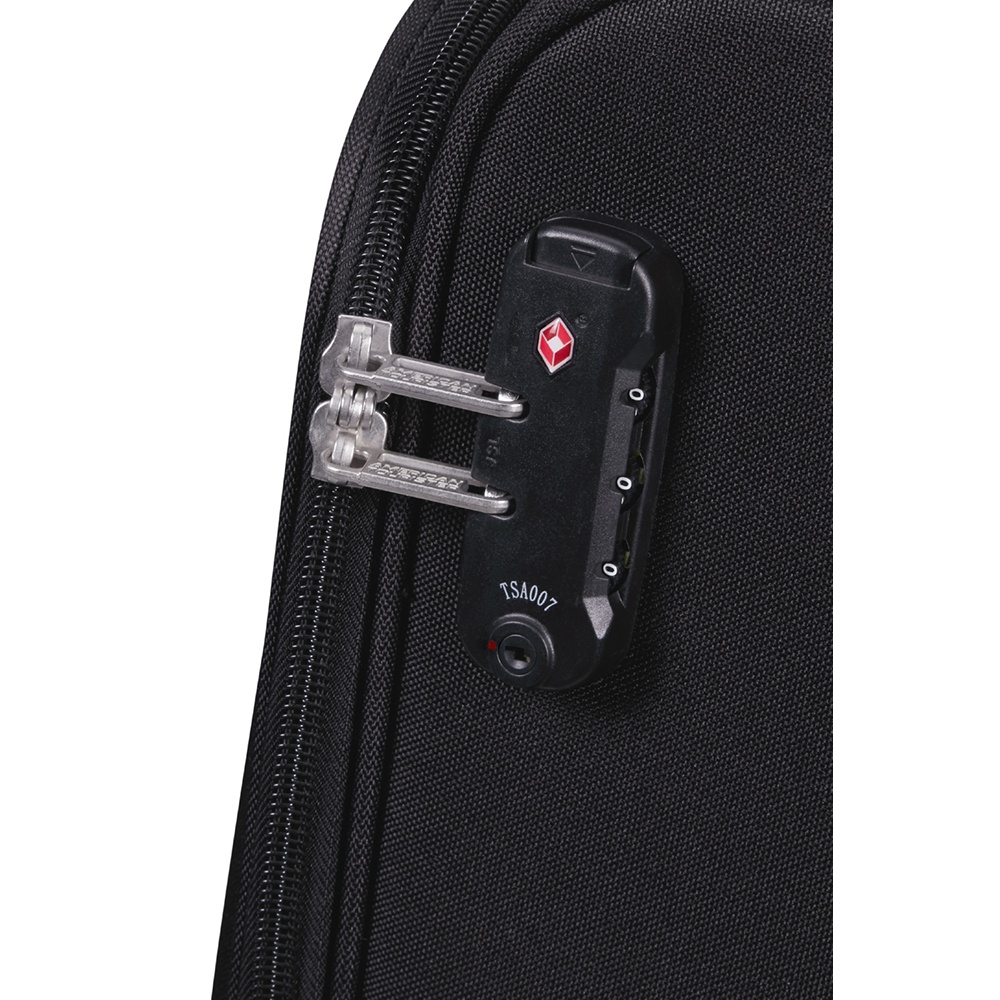 Suitcase American Tourister Sun Break textile on 4 wheels MD4*901 Black (small)