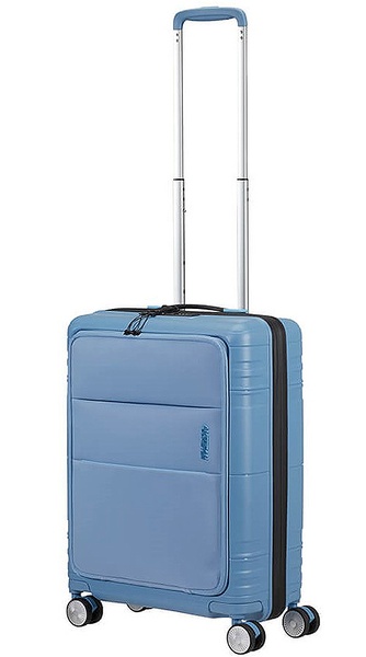 Валіза American Tourister Hello Cabin з відділенням для ноутбука до 15,6" з поліпропілену на 4-х колесах MC4*001 Blue Heaven (мала)