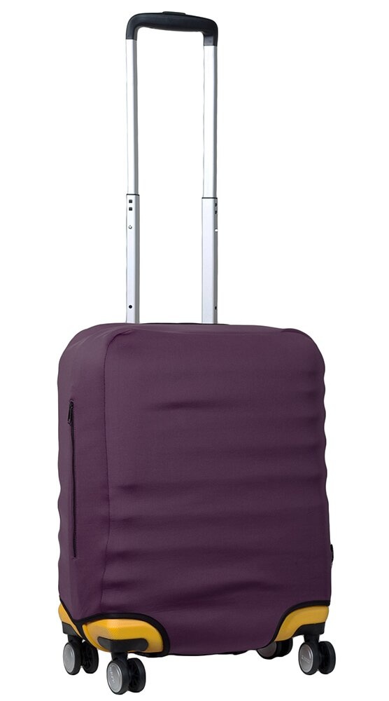 Универсальный защитный чехол для малого чемодана 8003-10 баклажан