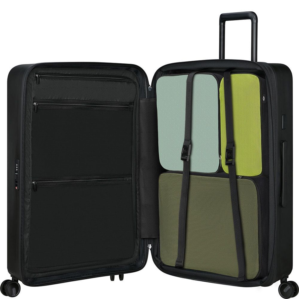 Чемодан Samsonite Restackd из полипропилена на 4-х колесах KO6*004 Black (большой)