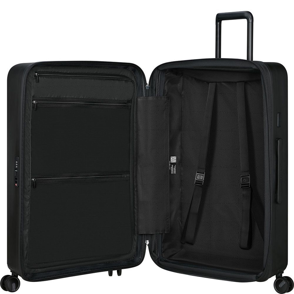 Чемодан Samsonite Restackd из полипропилена на 4-х колесах KO6*004 Black (большой)