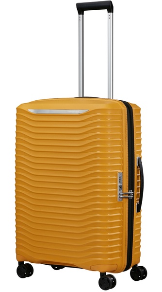 Suitcase Samsonite Upscape made of polypropylene on 4 wheels KJ1*002 Yellow (medium)