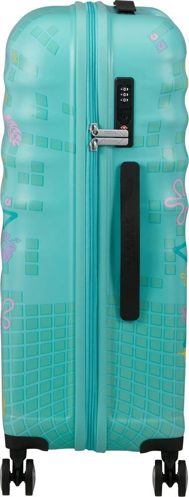 Валіза American Tourister Wavebreaker Disney з ABS пластику на 4-х колесах 31C*019 Stitch Flower (середня)