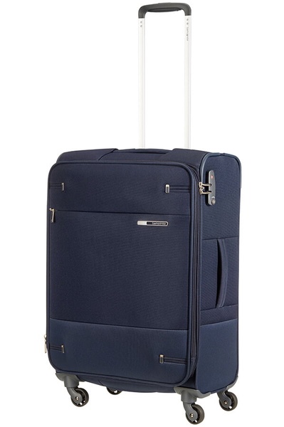 Suitcase Samsonite Base Boost textile on 4 wheels 38N*004 Navy Blue (medium)