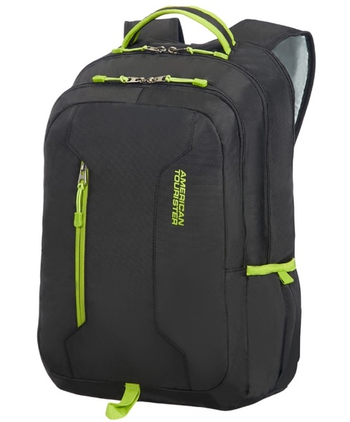 Casual backpack for laptop up to 15.6" American Tourister Urban Groove 24G*004 Black/Lime Green