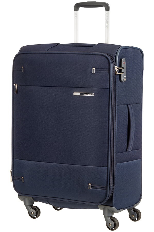 Suitcase Samsonite Base Boost textile on 4 wheels 38N*004 Navy Blue (medium)
