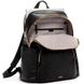 Women's backpack Tumi Voyageur Rudy backpack Leather with compartment for a laptop up to 15" 0196465DL Black