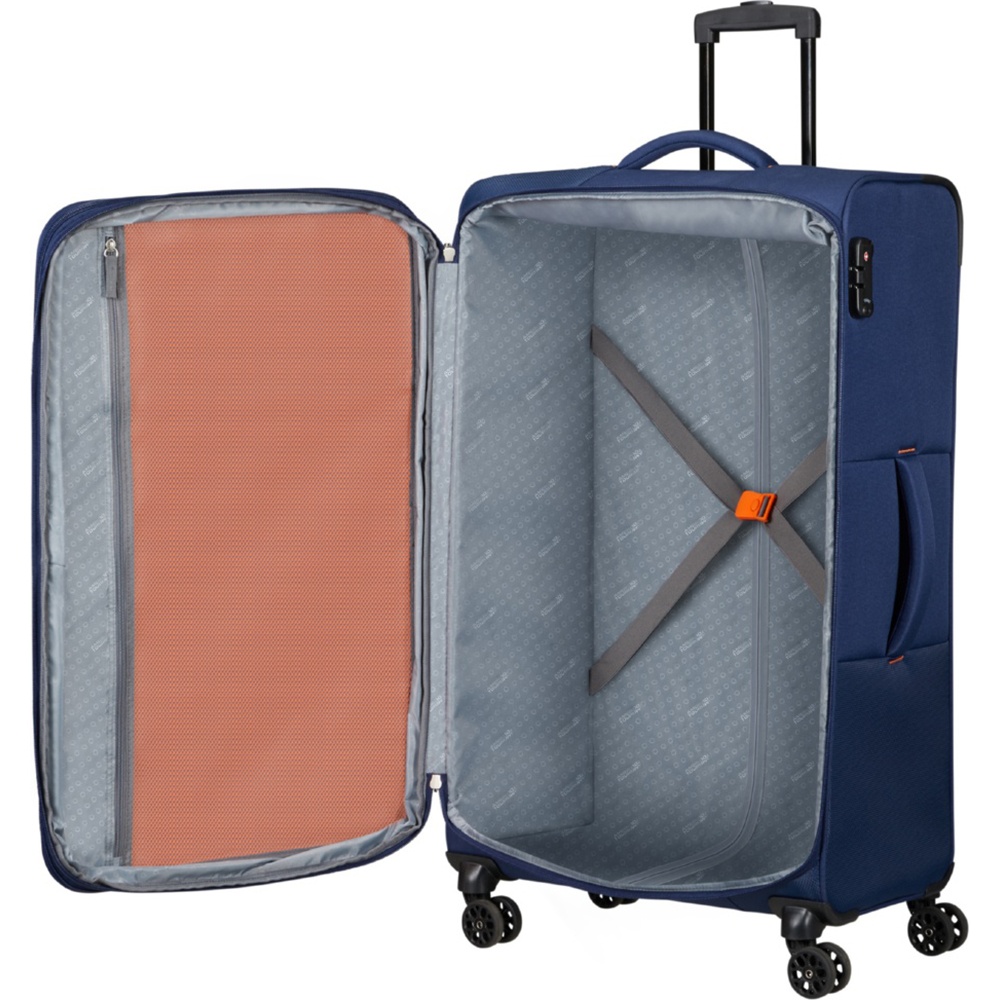 Suitcase American Tourister Sun Break textile on 4 wheels MD4*902 Navy (medium)