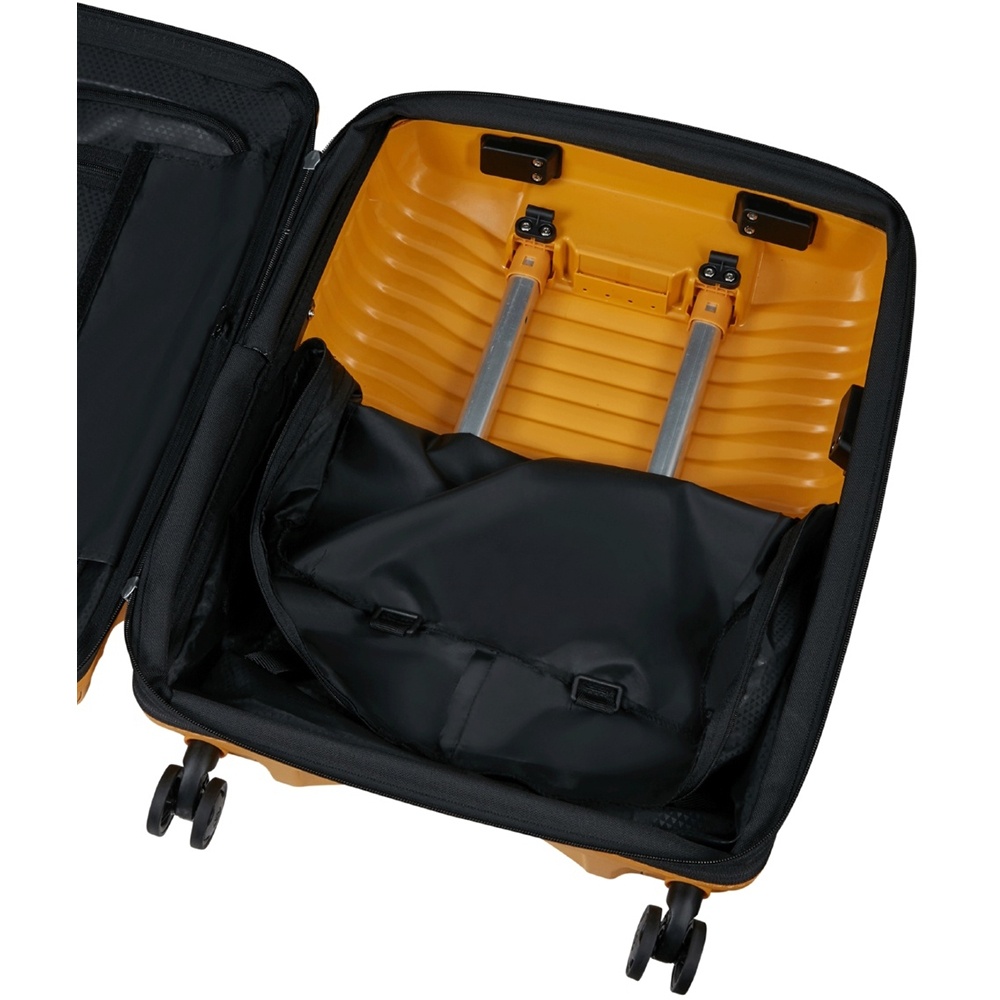 Suitcase Samsonite Upscape made of polypropylene on 4 wheels KJ1*001 Yellow (small)