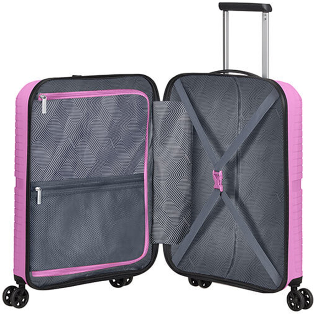 Ультралёгкий чемодан American Tourister Airconic из полипропилена на 4-х колесах 88G*001 Pink Lemonade (малый)