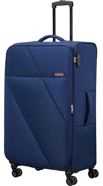 Suitcase American Tourister Sun Break textile on 4 wheels MD4*903 Navy (large)