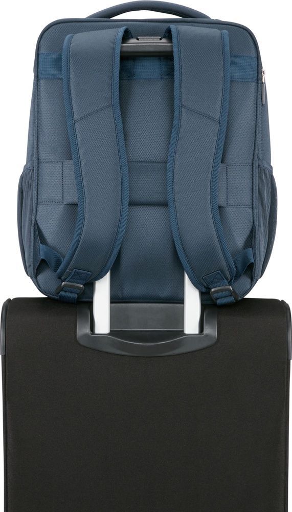 Рюкзак дорожній American Tourister Wanderlite MS для ручної поклажі в Wizz Air/Ryanair та ноутбука до 15,6" MJ6*008 Dark Navy