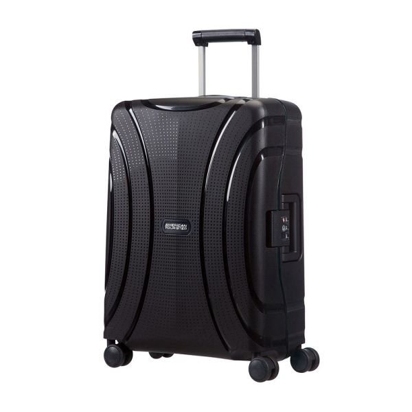 Suitcase American Tourister Lock'n'roll made of polypropylene on 4 wheels 06G*003 Jet Black (small)