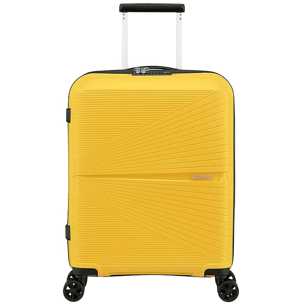 Ultralight suitcase American Tourister Airconic made of polypropylene on 4 wheels 88G*001 Lemondrop (small)