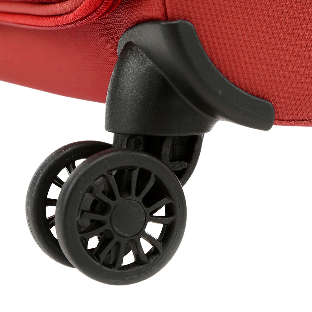 Ultralight suitcase American Tourister Lite Ray textile on 4 wheels 94g*005 Chili Red (large)