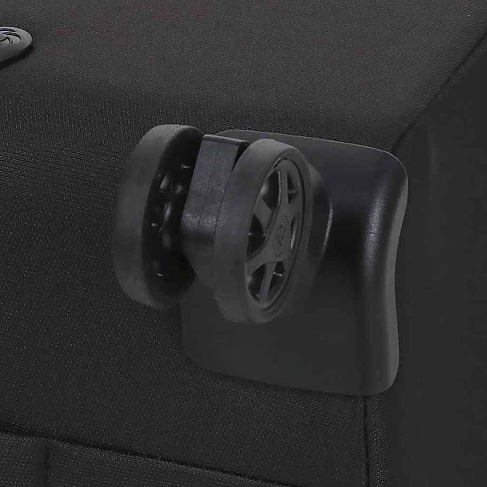 Ultralight suitcase Samsonite Litebeam textile on 4 wheels KL7*004 Black (medium)