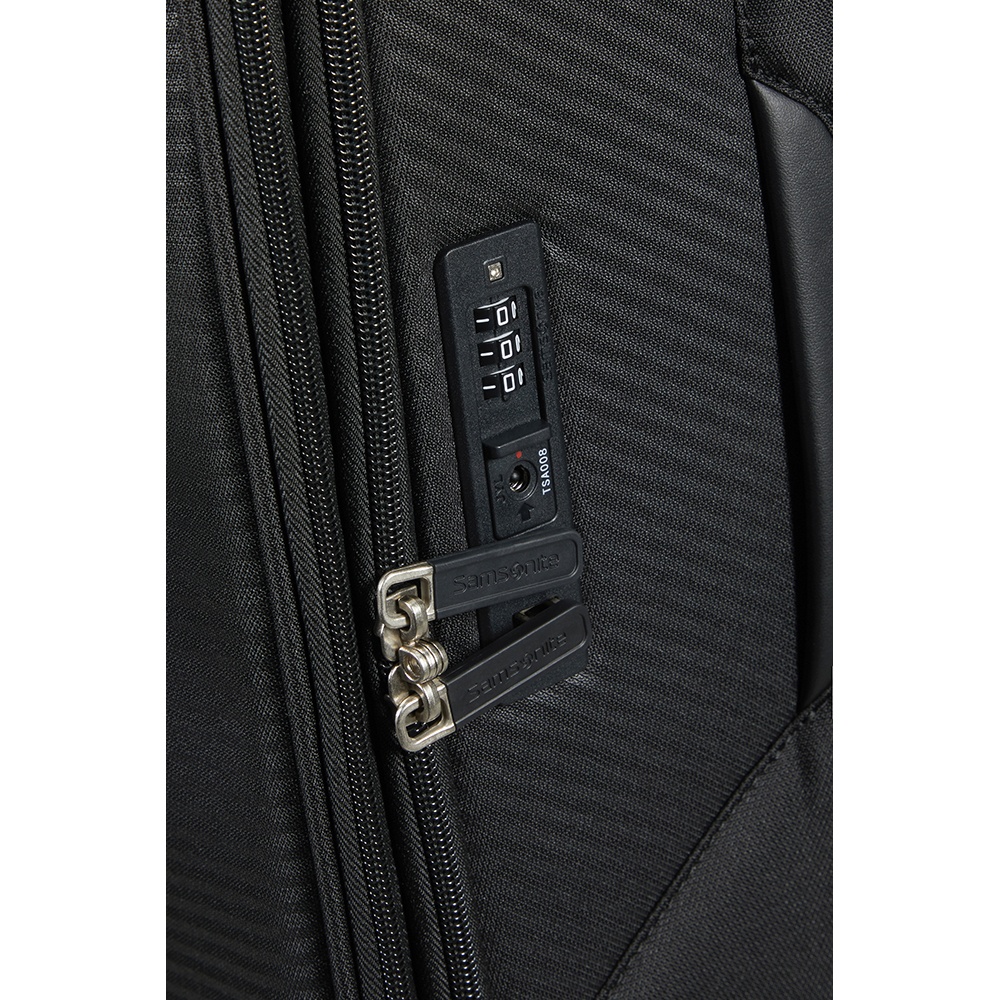 Ультралегкий чемодан Samsonite Litebeam текстильный на 4-х колесах KL7*004 Black (средний)