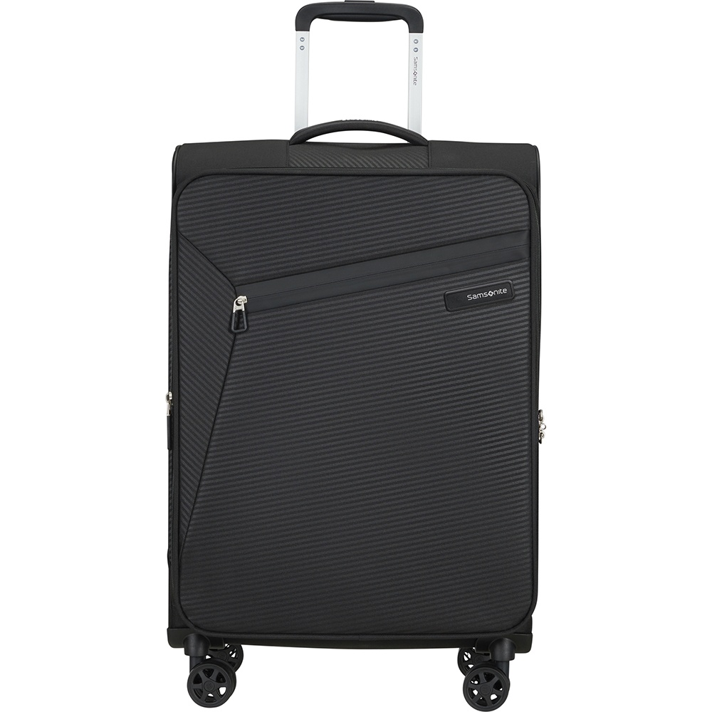 Ультралегкий чемодан Samsonite Litebeam текстильный на 4-х колесах KL7*004 Black (средний)
