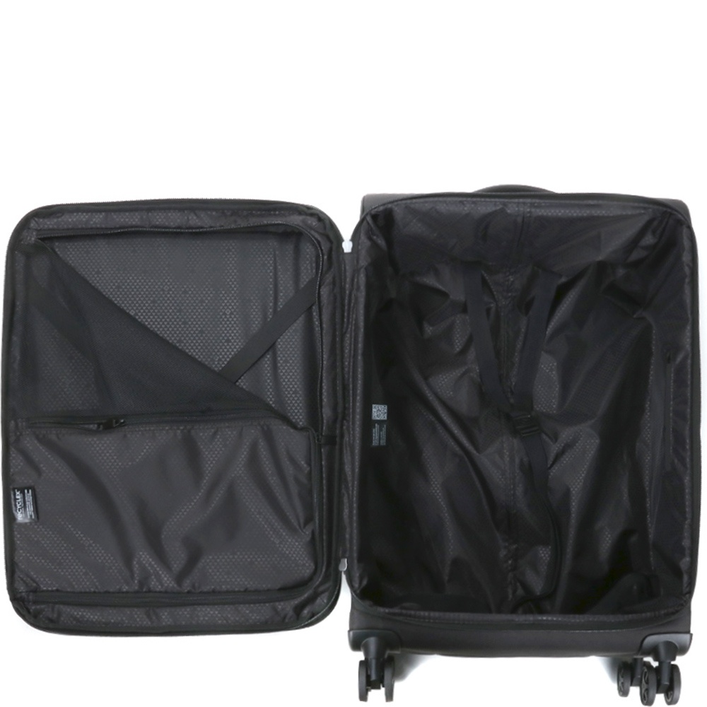 Ультралегка валіза Samsonite Litebeam текстильна на 4-х колесах KL7*004 Black (середня)