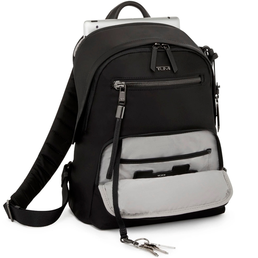 Women's backpack Tumi Voyageur Denver backpack with compartment for a laptop up to 12" 0196603DGM Black