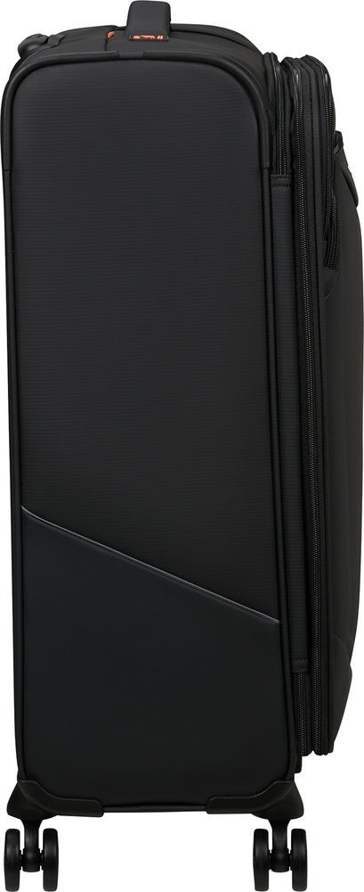Waterproof suitcase American Tourister Summerride textile on 4 wheels ME7*105;09 Black (medium)
