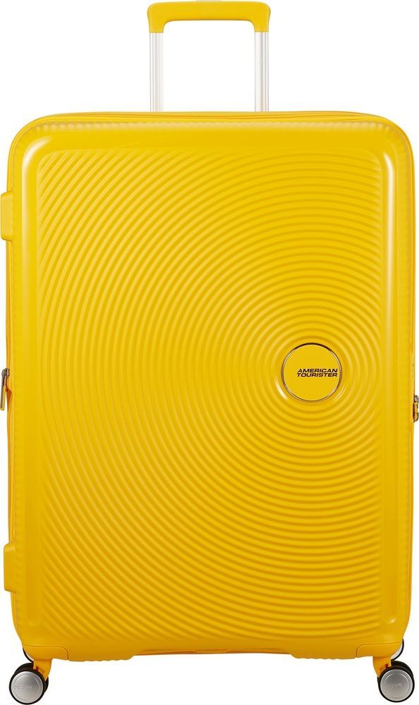 Валіза American Tourister Soundbox із поліпропілену на 4-х колесах 32G*009; Golden Yellow (гігант)