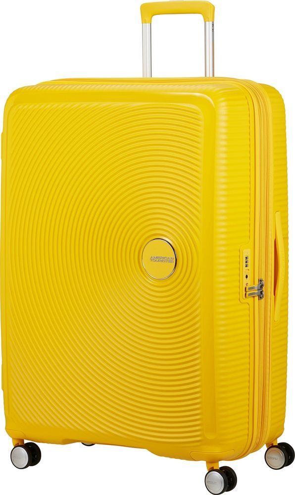 Валіза American Tourister Soundbox із поліпропілену на 4-х колесах 32G*009; Golden Yellow (гігант)