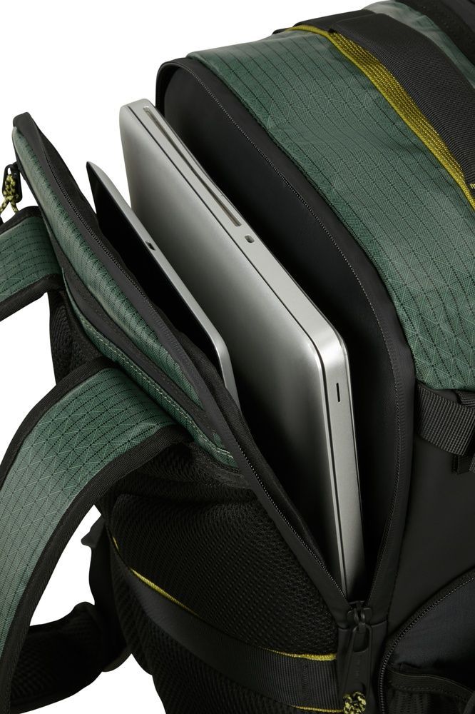 Travel backpack Samsonite Outtrax for hand luggage in Wizz Air/Ryanair and laptop up to 15.6" Underseat S KT6*007 Forest Green