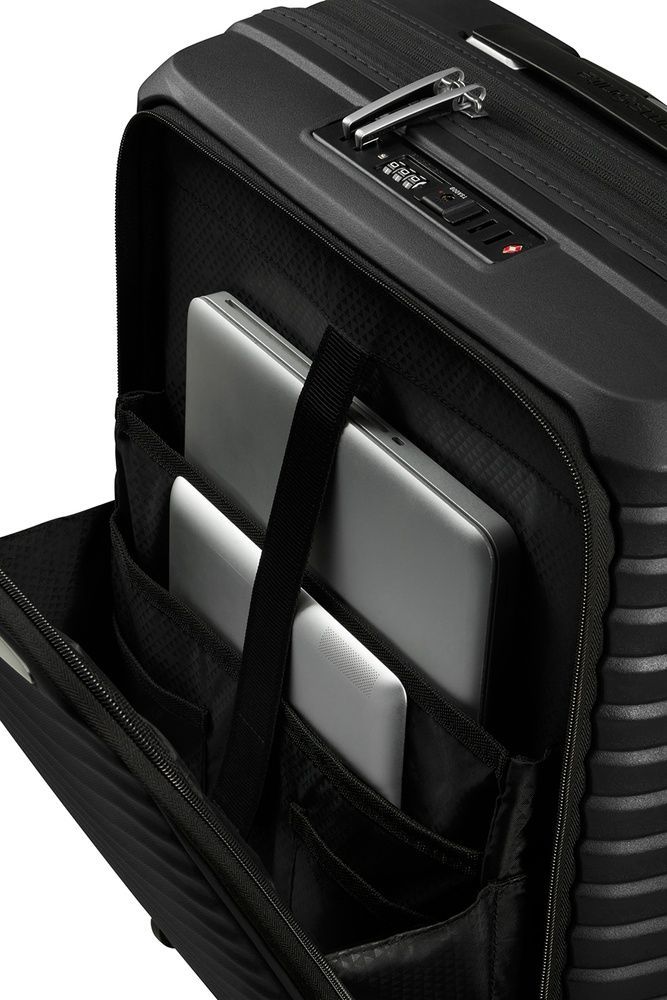 Чемодан Samsonite Upscape с отделением для ноутбука до 15,6" из полипропилена на 4-х колесах KJ1*007 Black (малый)