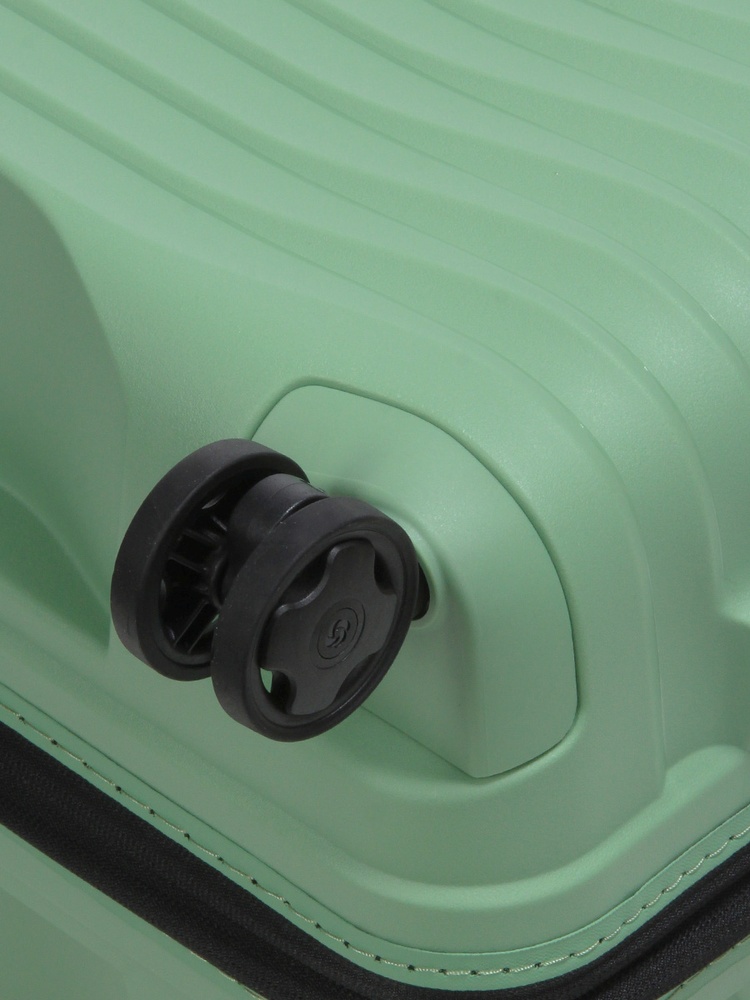 Suitcase Samsonite Upscape made of polypropylene on 4 wheels KJ1*003 Stone Green (large)