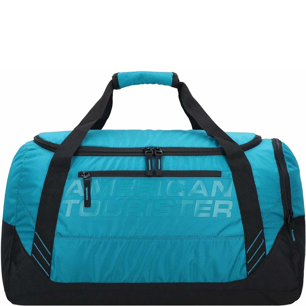 Дорожньо-спортивна текстильна сумка American Tourister Urban Groove SPORT 24G*055 Black/Blue (мала)