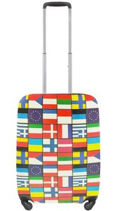 Універсальний захисний чохол для малої валізи 8003-0413 Прапори світу