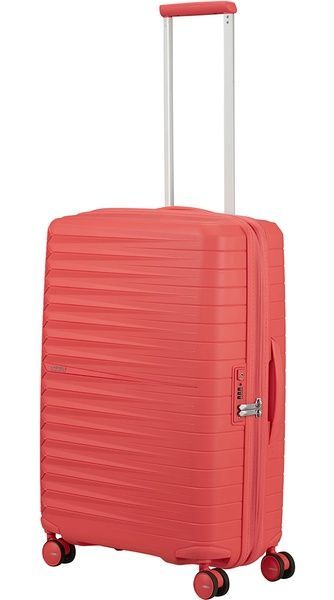 Suitcase American Tourister FastForward made of polypropylene on 4 wheels MI0*002 Sunset Coral (medium)