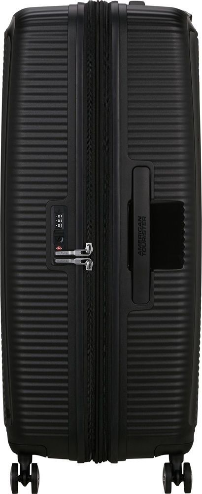 Suitcase American Tourister Soundbox made of polypropylene on 4 wheels 32G*009; Bass Black (extra large)