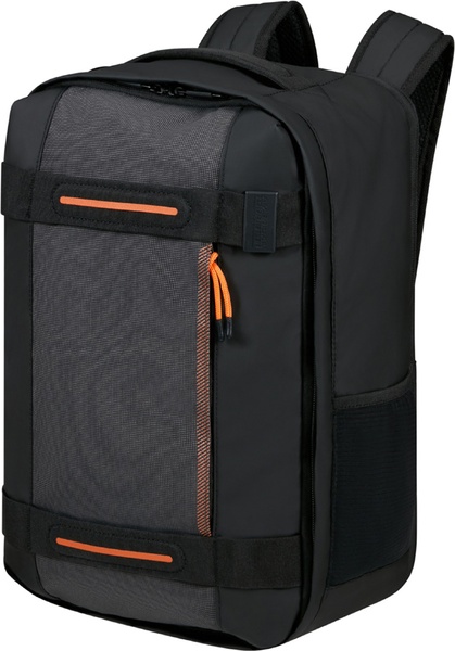 Travel backpack with moisture protection with laptop compartment up to 14" American Tourister Urban Track MD1*105 LMTD Black/Orange