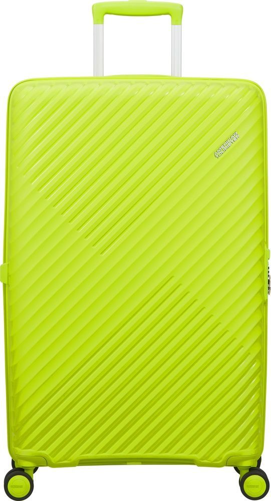Валіза American Tourister Diablast на 4-х колесах з поліпропілену MK2*003;04 Hyper Lime (велика)