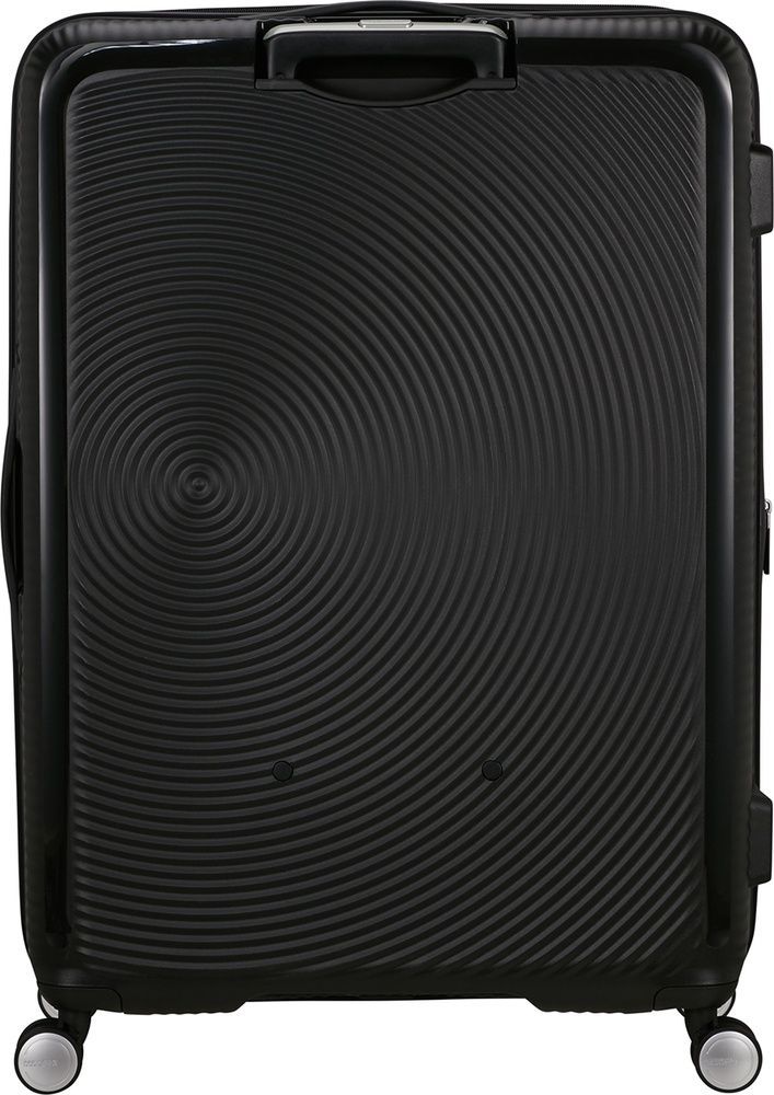 Suitcase American Tourister Soundbox made of polypropylene on 4 wheels 32G*009; Bass Black (extra large)