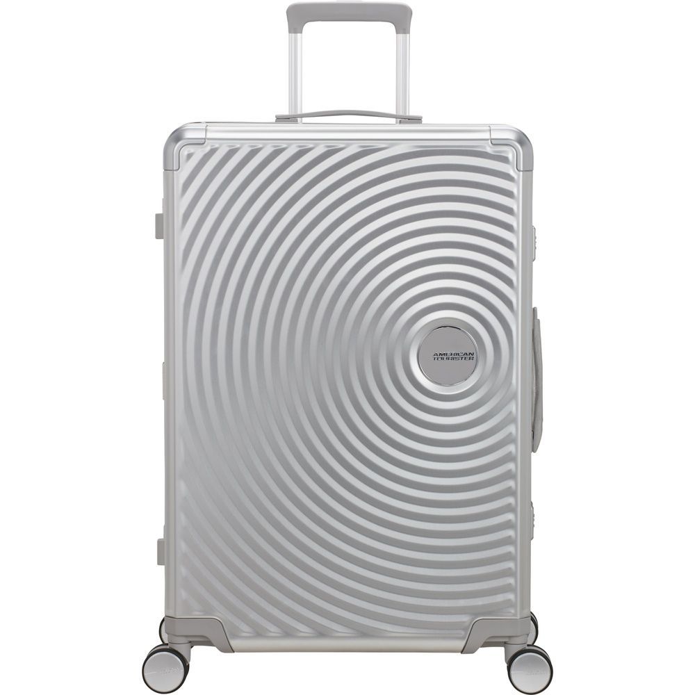 Валіза American Tourister Soundbox ALU алюмінієва на 4-х колесах MI3*003 Silver (велика)