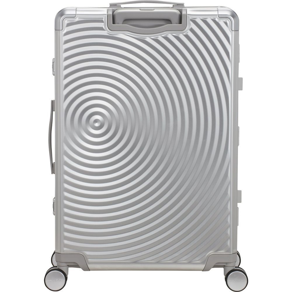 Валіза American Tourister Soundbox ALU алюмінієва на 4-х колесах MI3*003 Silver (велика)
