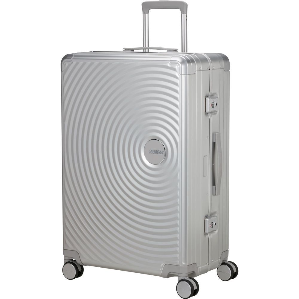 Валіза American Tourister Soundbox ALU алюмінієва на 4-х колесах MI3*003 Silver (велика)