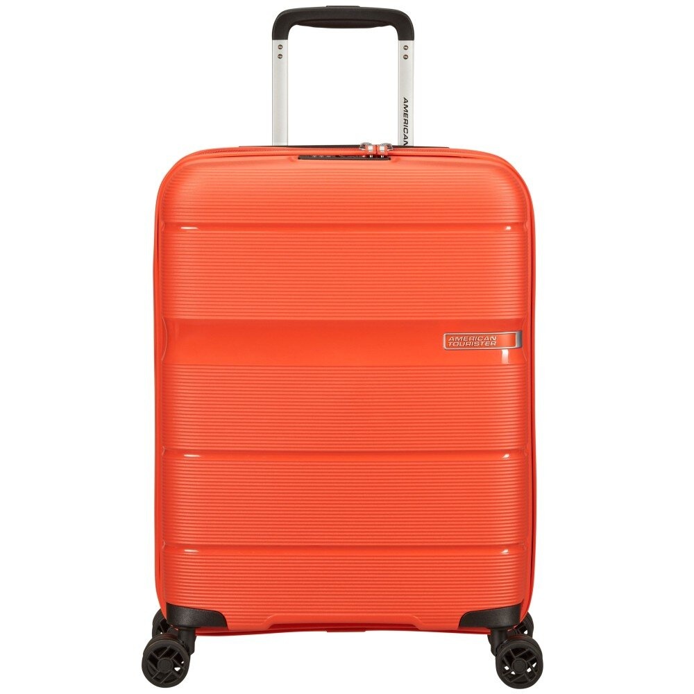 , Small (cabin size), 0-50 liters, 40 x 55 x 20 см, 2 кг, from 2 to 3 kg, Single, Without extension, Orange