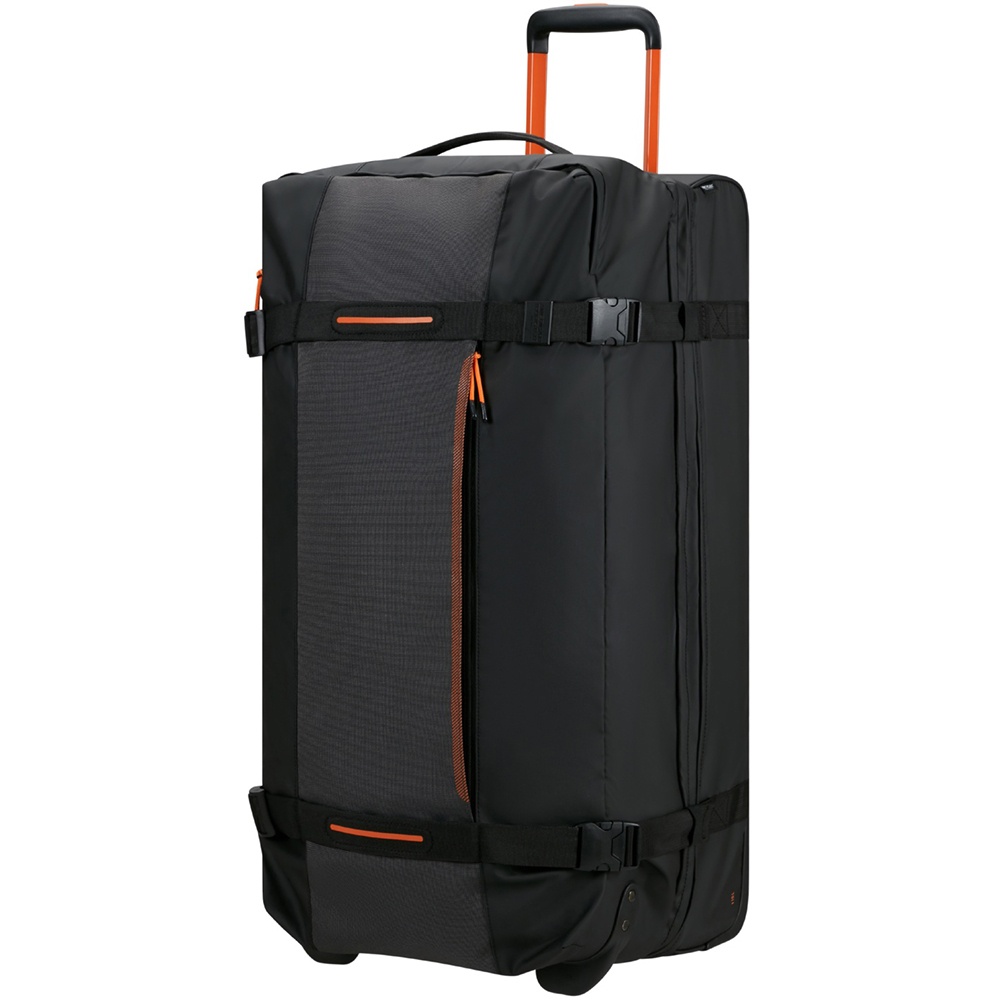 Дорожная сумка с защитой от влаги на 2-х колесах American Tourister Urban Track текстильная MD1*103;39 LMTD Black/Orange (большая)