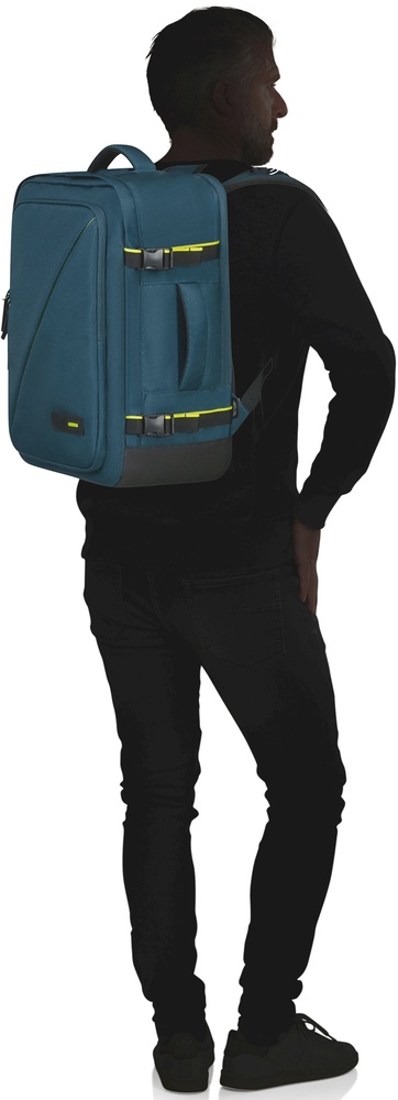 Travel backpack American Tourister Take2Cabin M with a department for a laptop up to 15.6" 91G*005 Harbor Blue