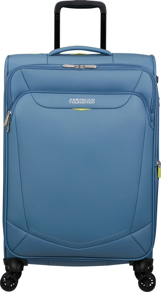 Водонепроникна валіза American Tourister Summerride текстильна на 4-х колесах ME7*105;11 Coronet Blue (середня)