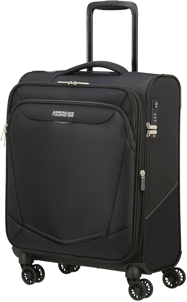 American Tourister Summerride textile suitcase on 4 wheels ME7*004;09 Black (small)