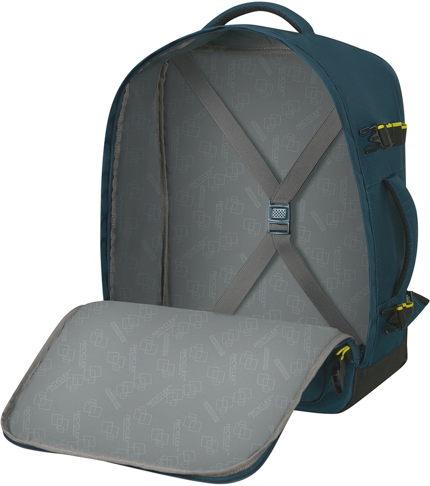 Travel backpack American Tourister Take2Cabin M with a department for a laptop up to 15.6" 91G*005 Harbor Blue