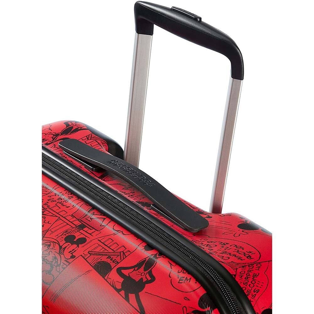 Suitcase American Tourister Wavebreaker Disney made of ABS plastic on 4 wheels 31C*001 Mickey Comics Red small