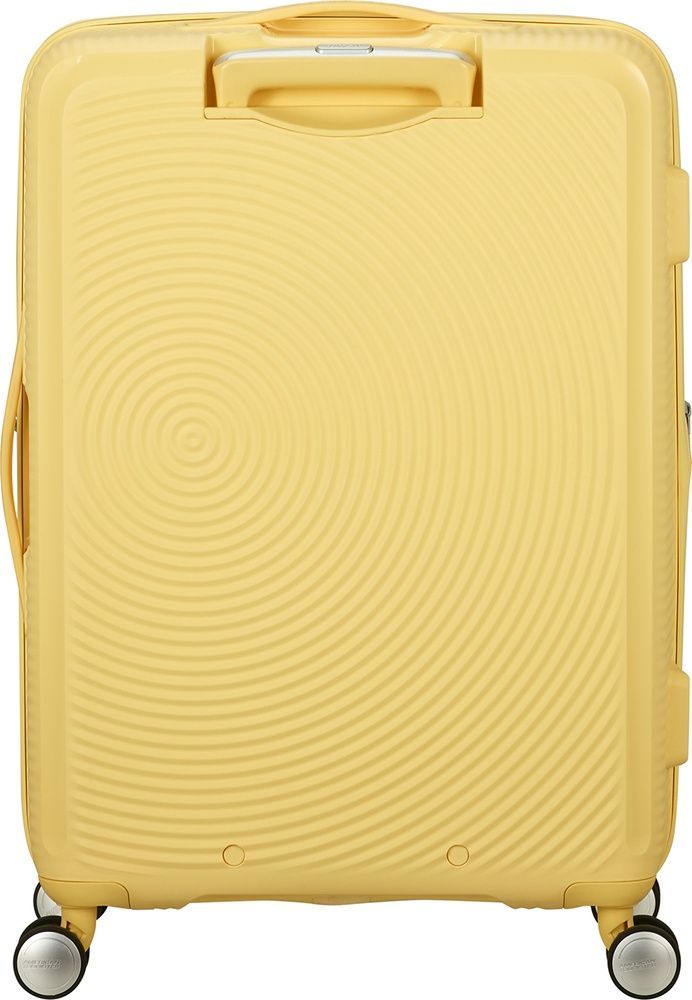 Suitcase American Tourister Soundbox made of polypropylene on 4 wheels 32G*002 Pastel Yellow (medium)